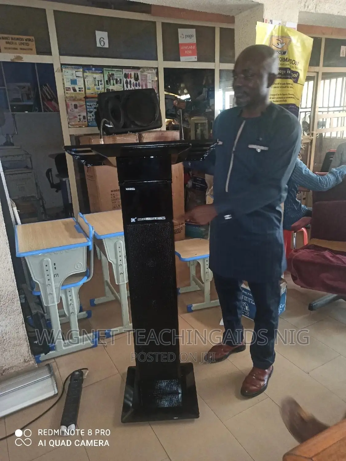 Black Wireles Lectern