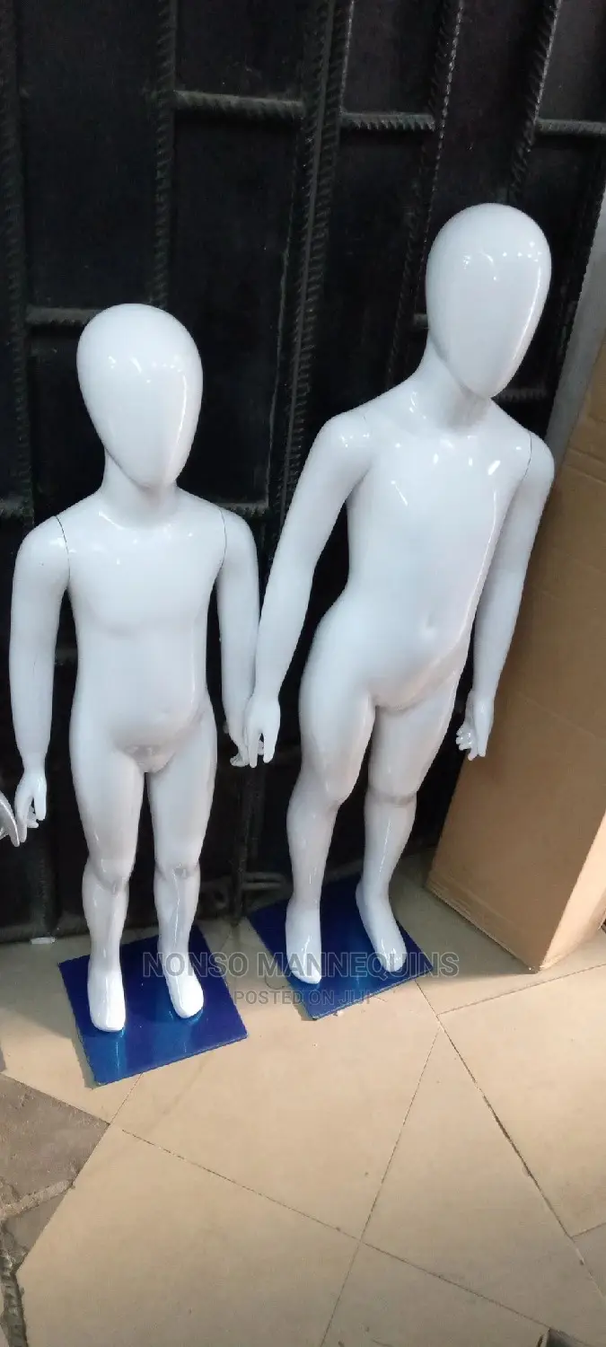 Glossy White Kids Unisex Reinforced Mannequins