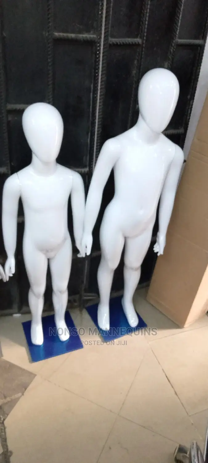 Glossy White Kids Unisex Reinforced Mannequins