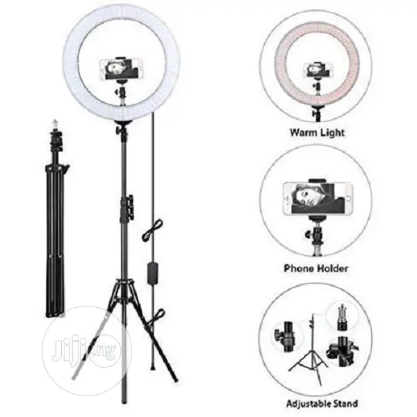 Selfie Ring Light With Tripod Stand & Cell Phone Holder