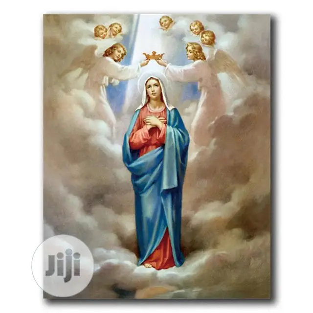 Virgin Mary Christian Cuadros Canvas