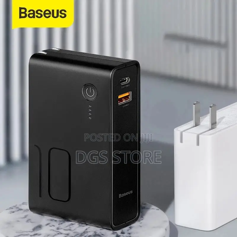 Baseus 2in1 Quick Charger Power Bank GAN10,000mah 45w C+C