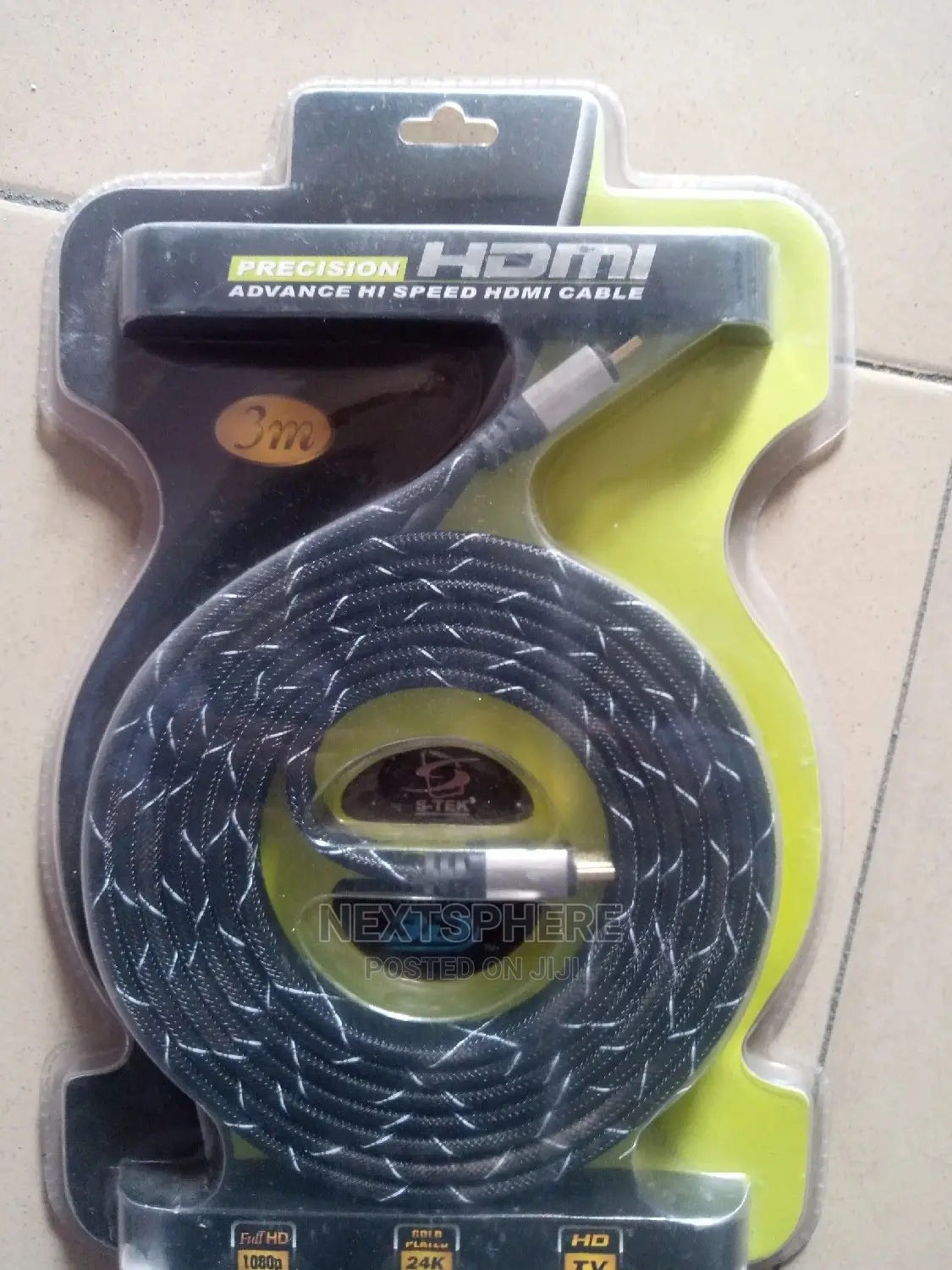 HDMI CABLE- 1.5m, 3m, 5m, 10m, 20m Original STEK