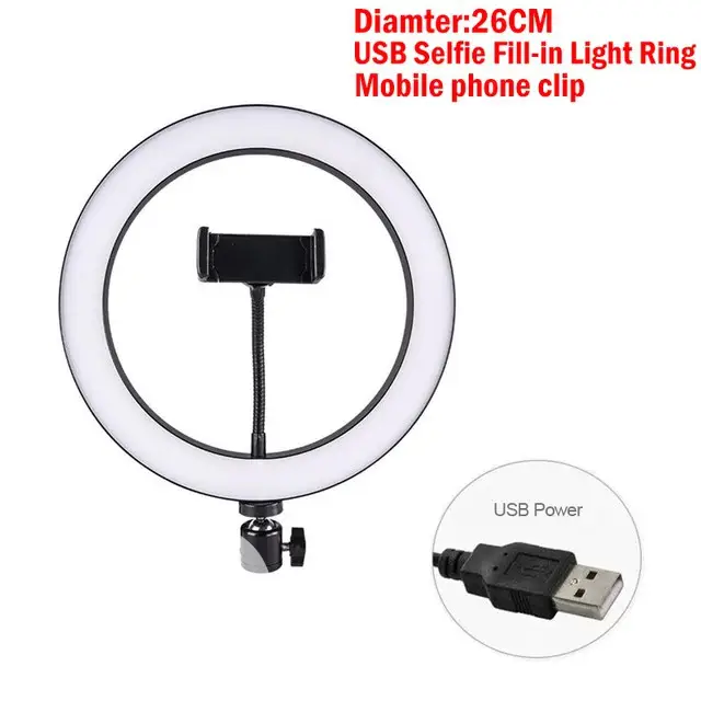 Ring Light With Tripod Phone Holder For Live Stream