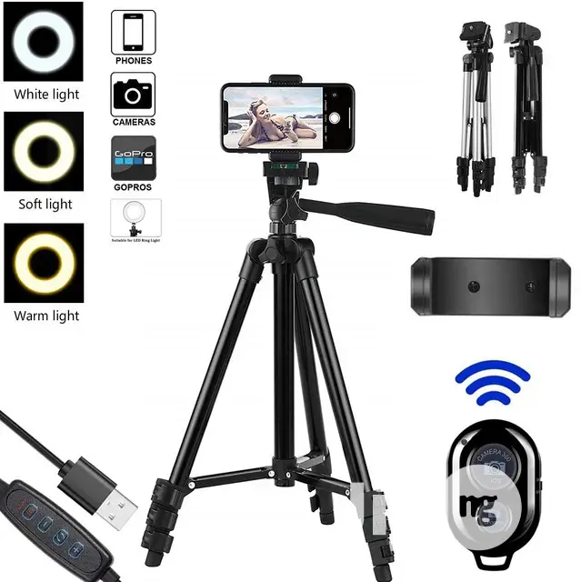 Tripod Stand With Phone Holder