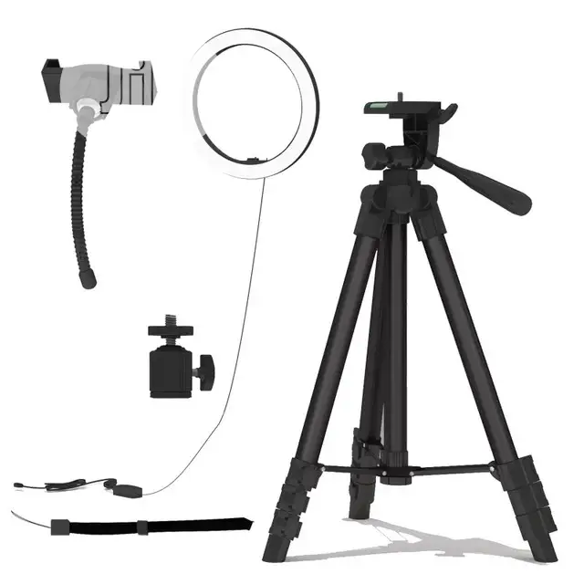 Profissional Dimmable for Phone With Tripod Stand Holder