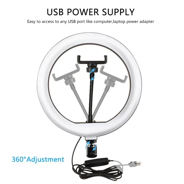 LED Selfie Ring Light Photography Light Ring Lamp