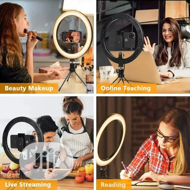 Selfie Makeup Dimmable LED Ring Light With Tripod Stand