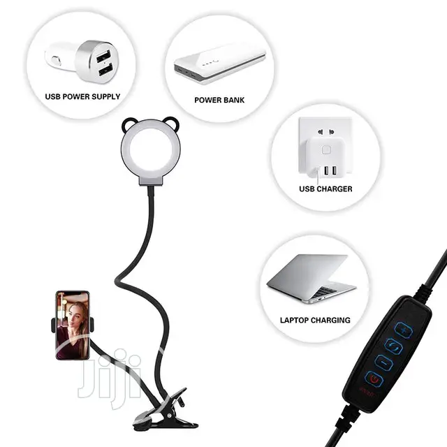 Selfie Ring Light With Cell Phone Holder