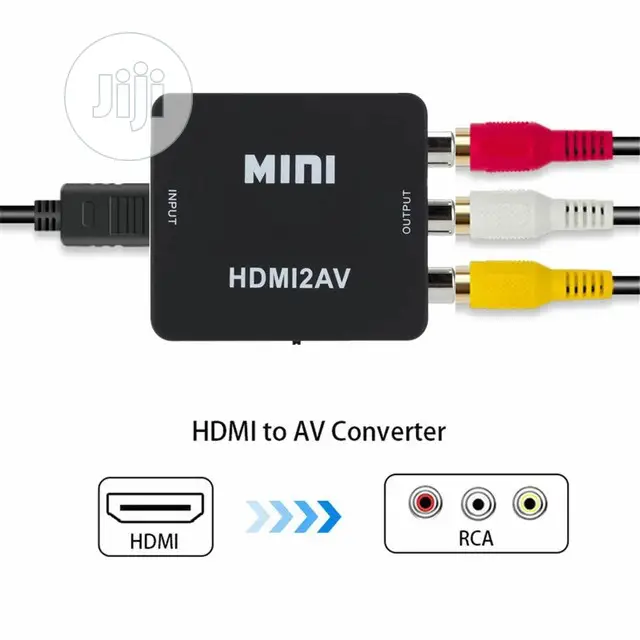 HD Video Converter Box HDMI To RCA AV/CVSB L/R Video