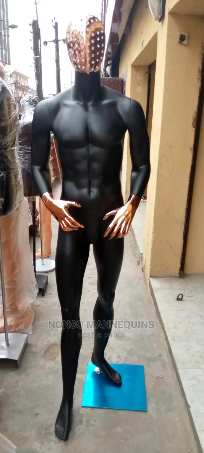 Black And Bronze Male Mannequins