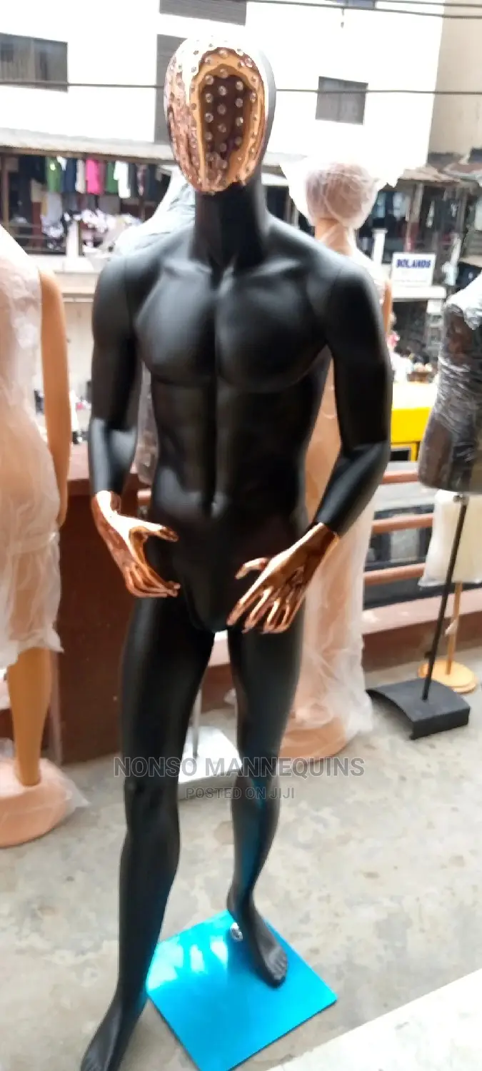 Black And Bronze Male Mannequins