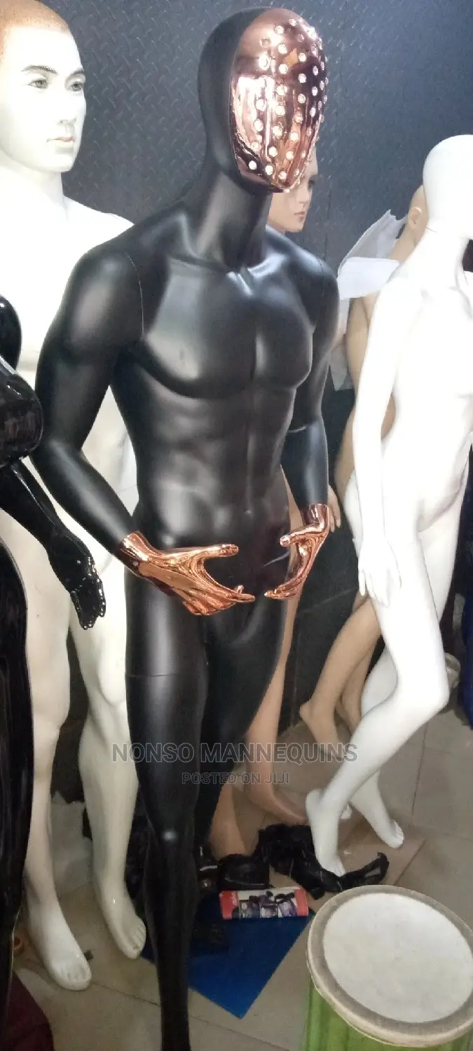 Black And Bronze Male Mannequins