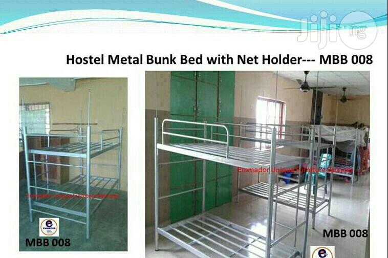 Hostel Metal Bunk Bed With Mosquito Net Holder. MBB 008