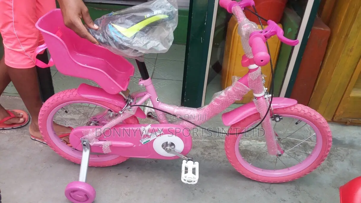 Size 16 Pink Colour Children Riding Bike