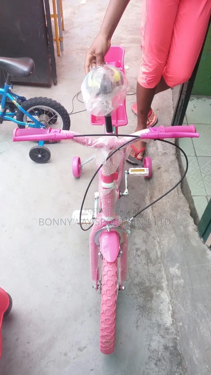 Size 16 Pink Colour Children Riding Bike