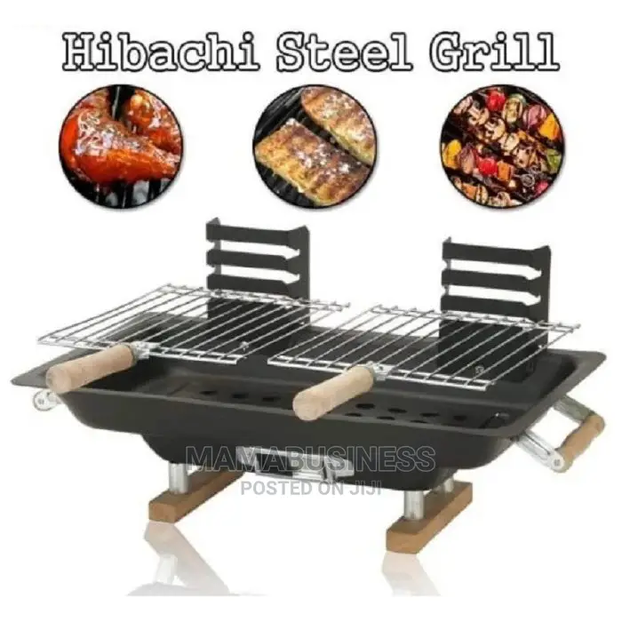 All Steel Hibachi Charcoal BBQ Barbeque Grill