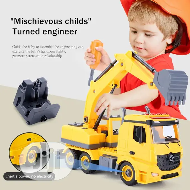Engineering Truck Excavator Bulldozer Child Boy Creativ Tool