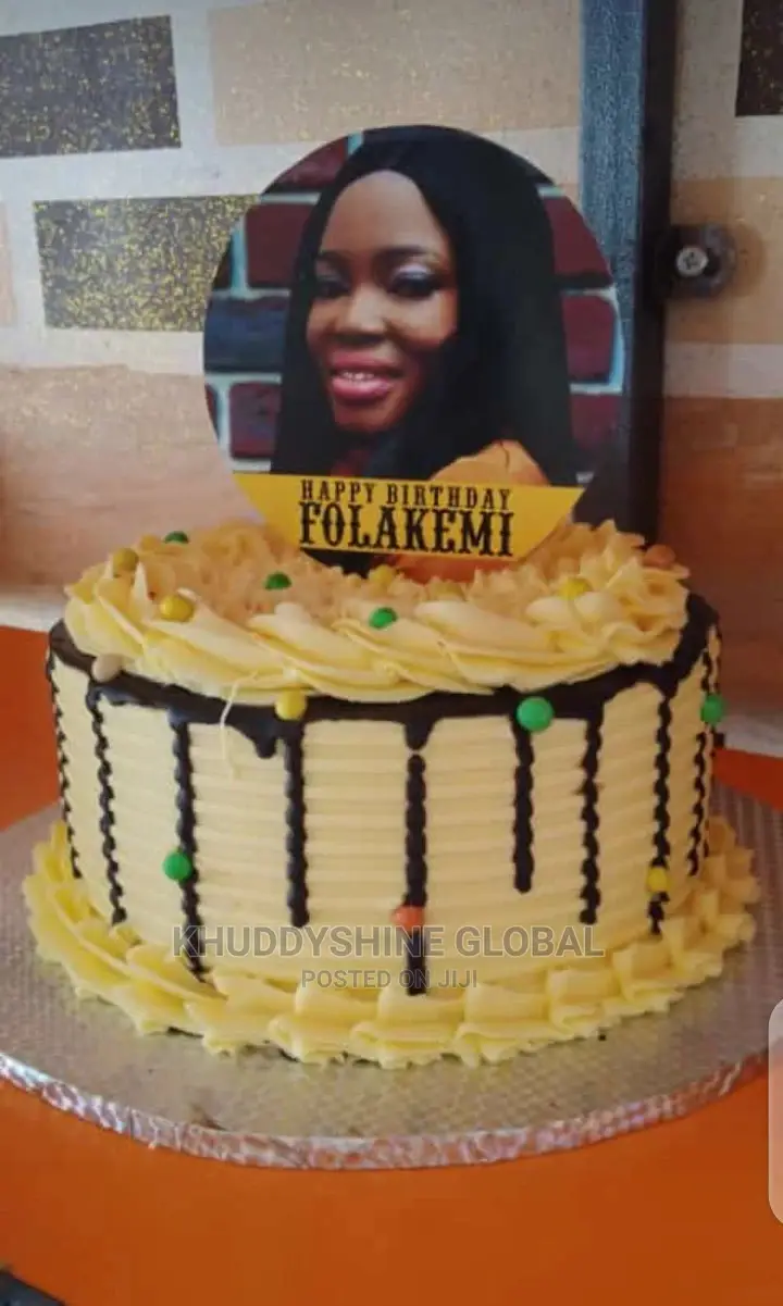 Chocolate Dripping Birthday Cake