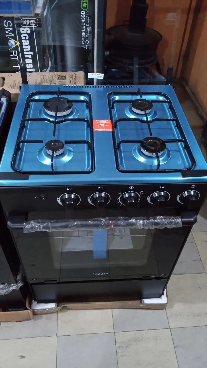 Midea 60x60 4gas Burner Cooker With Grill Oven