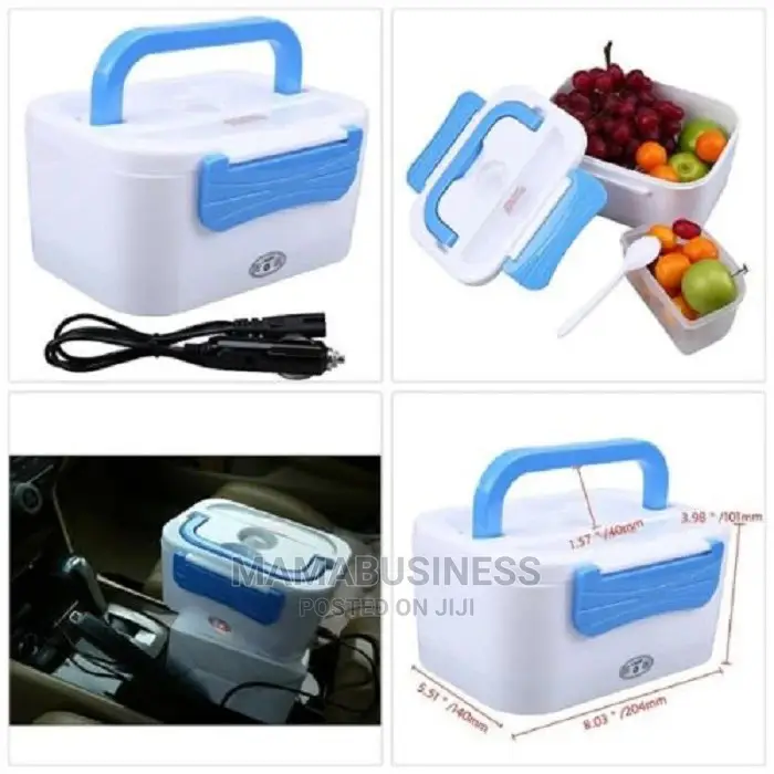 Electric Lunch Box Food Warmer - Blue