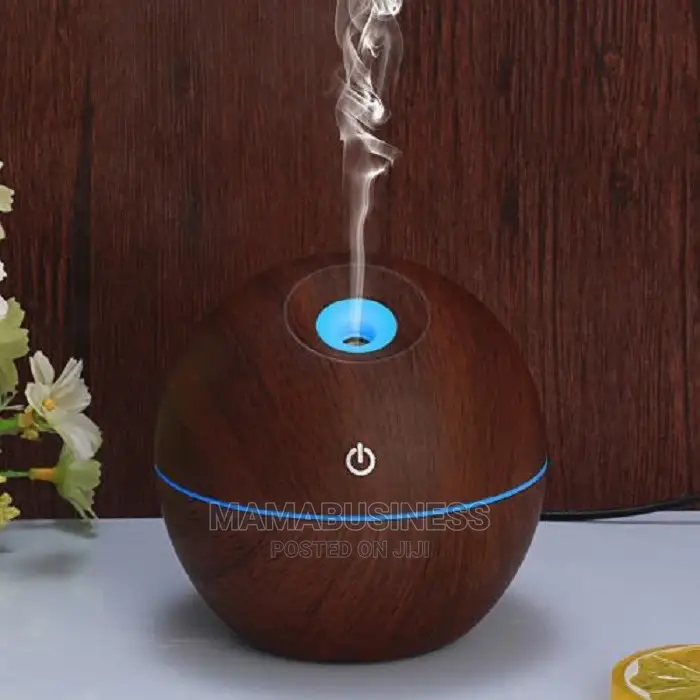 Color Changing LED Ultrasonic Aroma Humidifier - Round