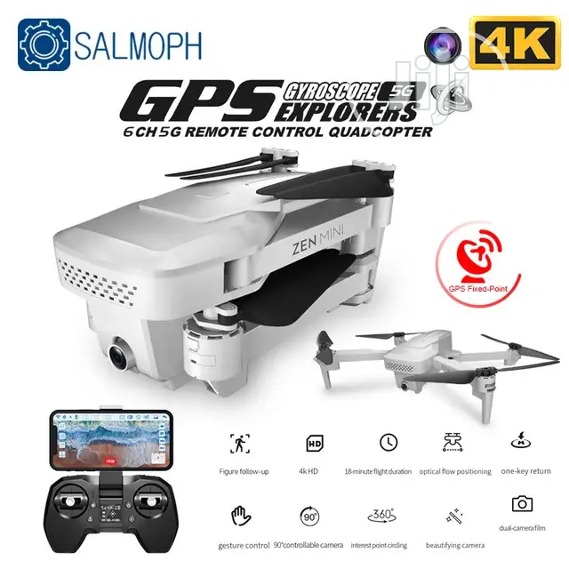Mini GPS Drone With Wifi FPV 4K HD Dual Camera Quadcopter