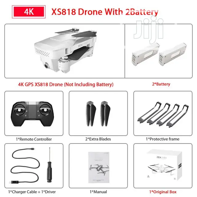 Mini GPS Drone With Wifi FPV 4K HD Dual Camera Quadcopter