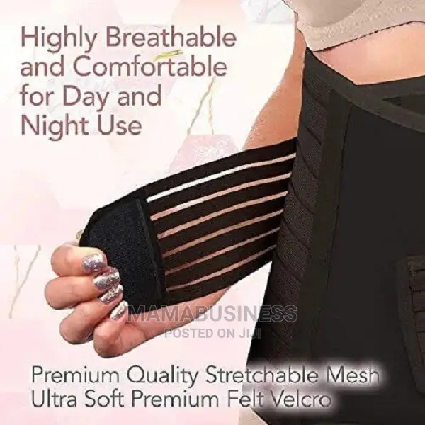 3 in 1 Postpartum Belly Support Recovery Belt Shaper - Black