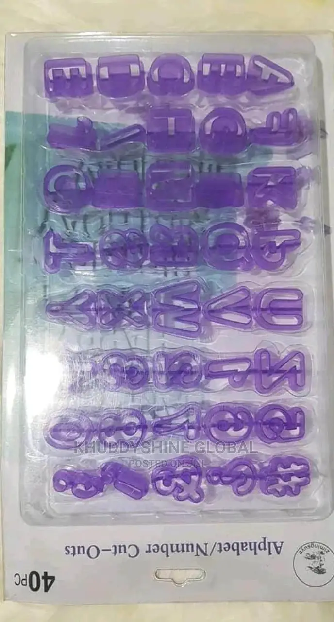 40 Pieces Alphabet Number Cutouts