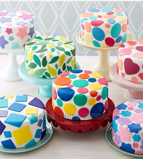 Round Fondant Birthday Cake