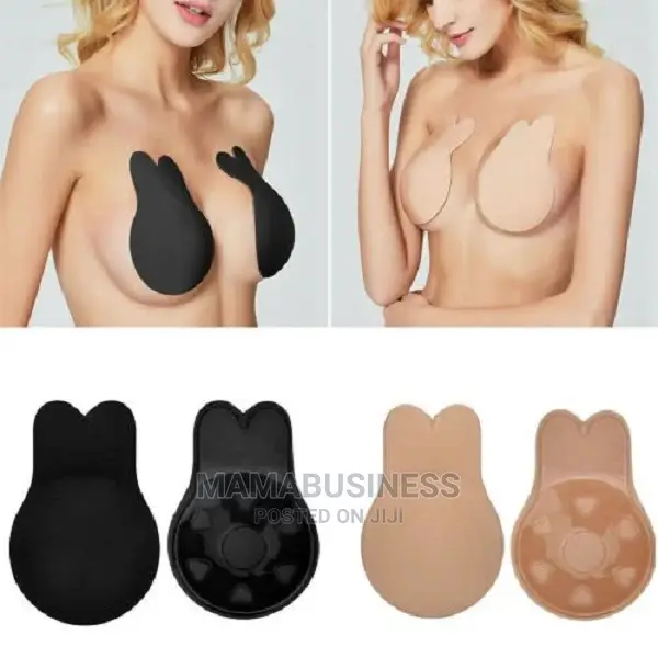 Set of 2 Rabbit Ear Adhesive Invisible Breast Lift Nipple Co
