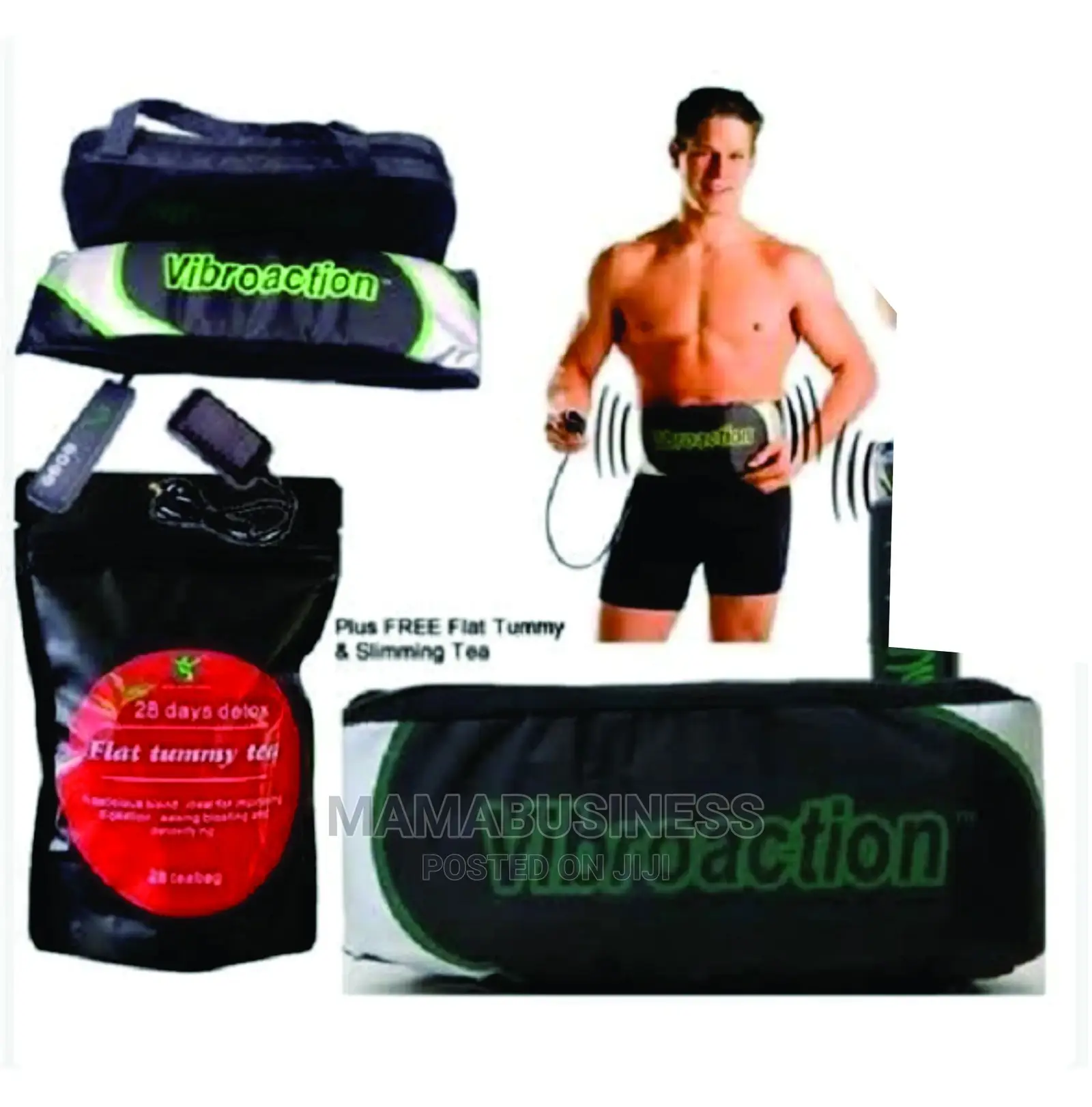 Vibroaction Vibrating Slimming Belt + Free Flat Tummy Tea