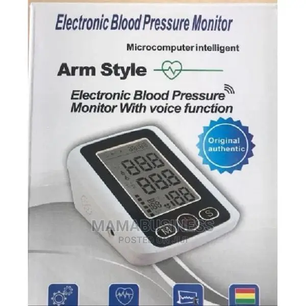 Upper Arm Automatic Digital Blood Pressure Monitor With Voic