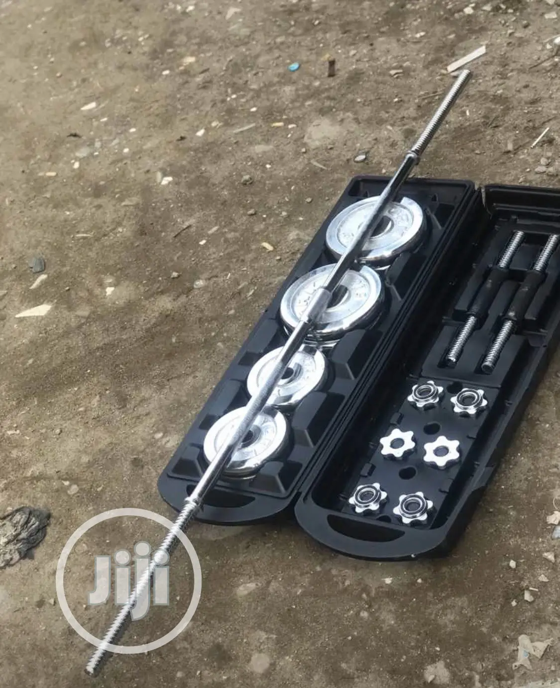 50kg Barbel Set With Plate And Dumbell Rod