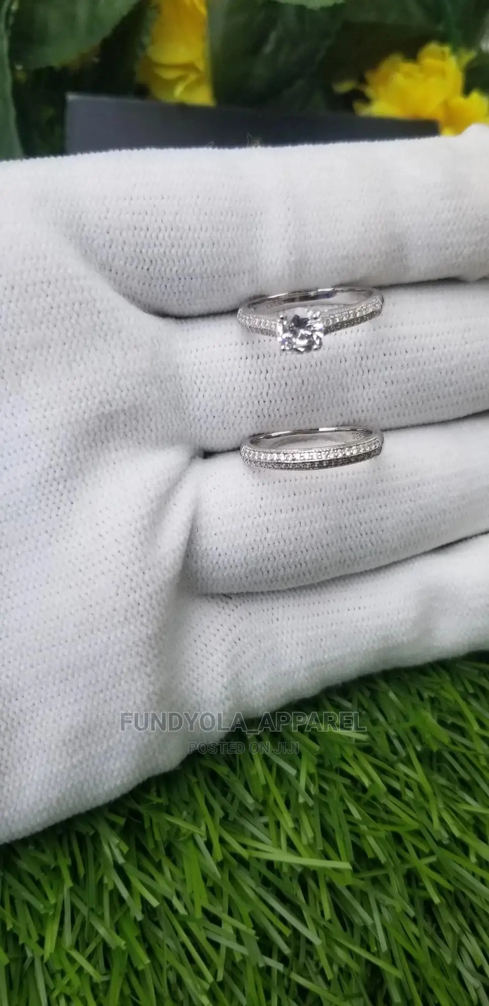 Sterling Silver Bridal Set
