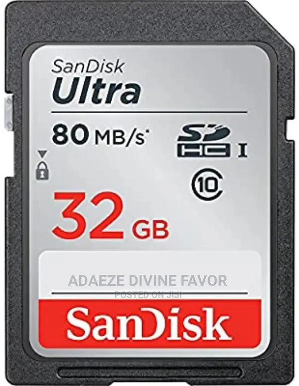 Sandisk 32GB Microsdhc UHS-I Memory Card
