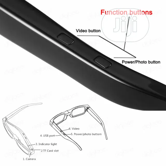 1080p Mini Glasses Video Camera Driving Video Recorder Mini