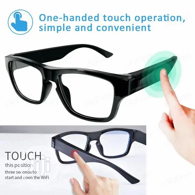 Camera Glasses 1080p Hd Video Glasses Max 32gb Storage Card