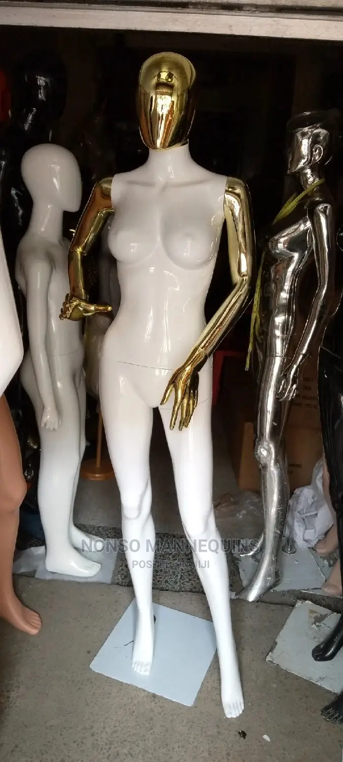Gold and White Full Body Female Mannequins