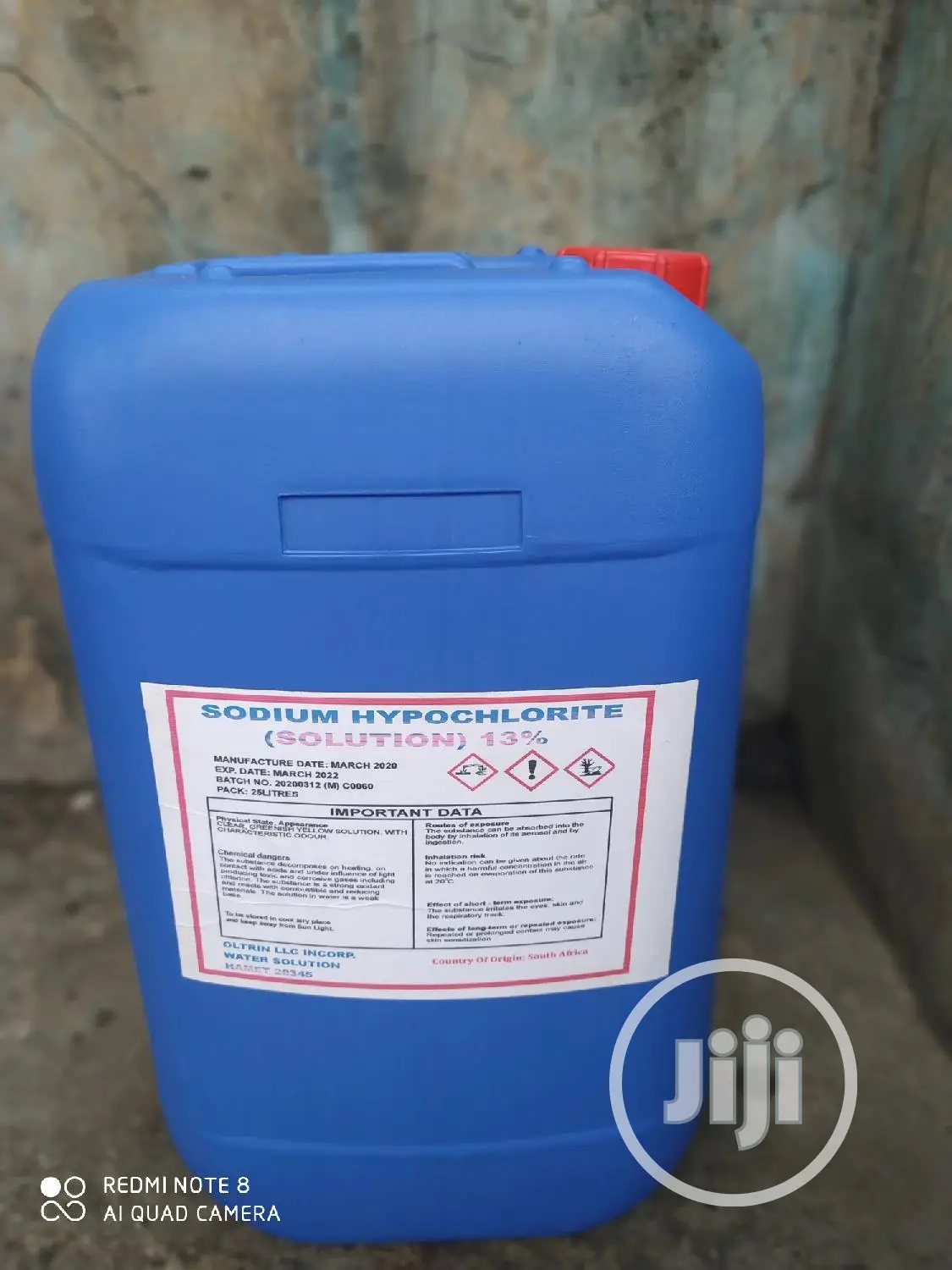 Sodium Hypochlorite (Liquid Chlorine)
