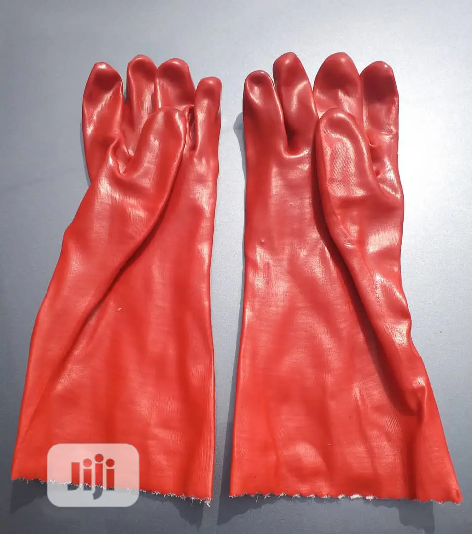 PVC Rubber Hand Gloves, Solvent Resistant