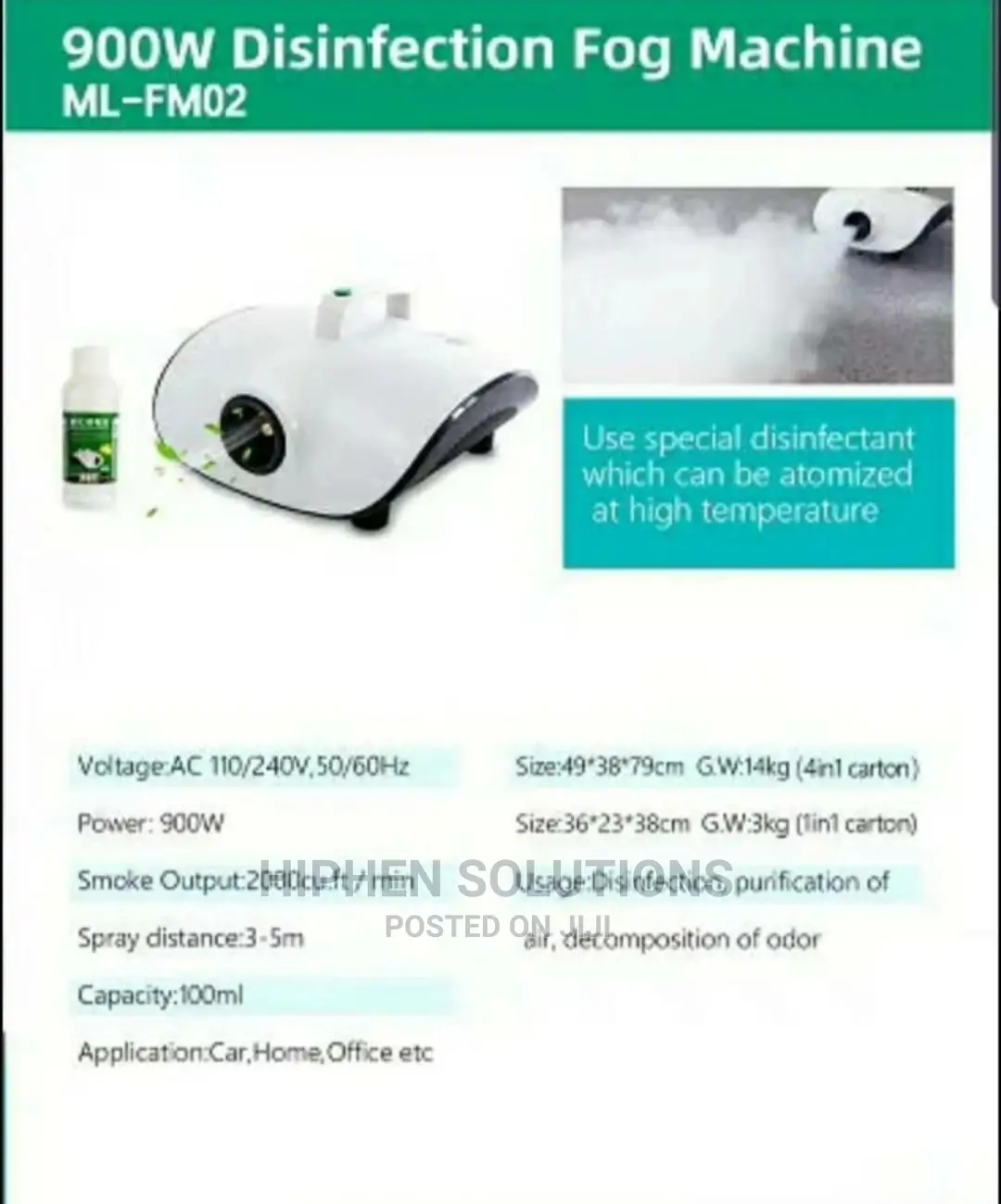 Disinfection Fog Machine