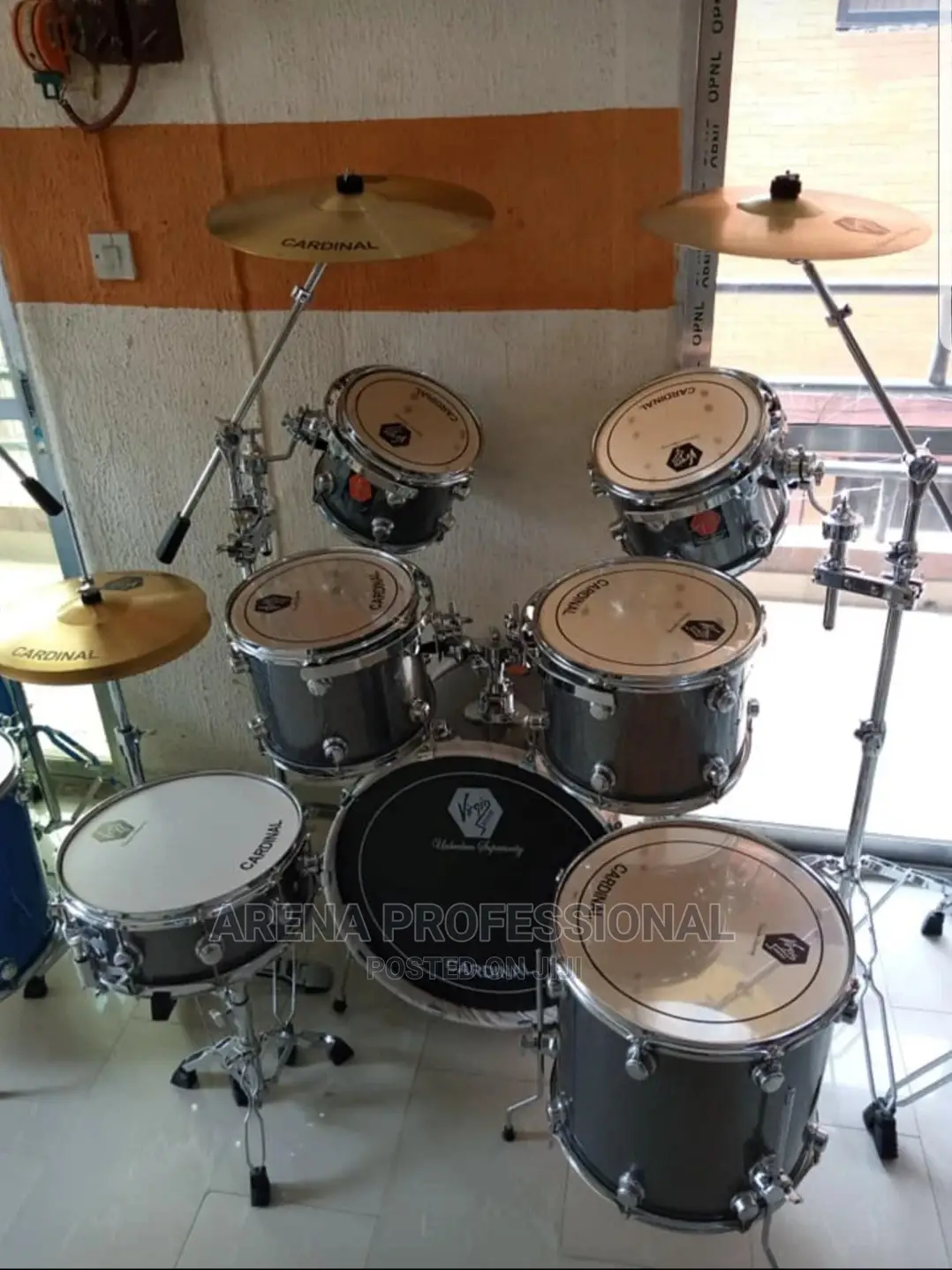 Virgin Cardinal 7pc Drum Set