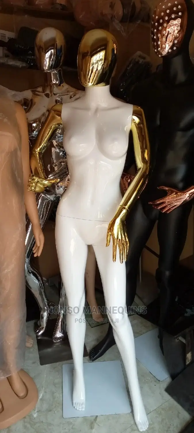 Gold White Egg Face Female Size 8 Mannequins