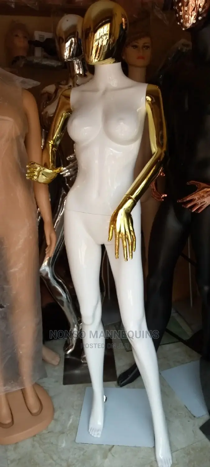 Gold White Egg Face Female Size 8 Mannequins