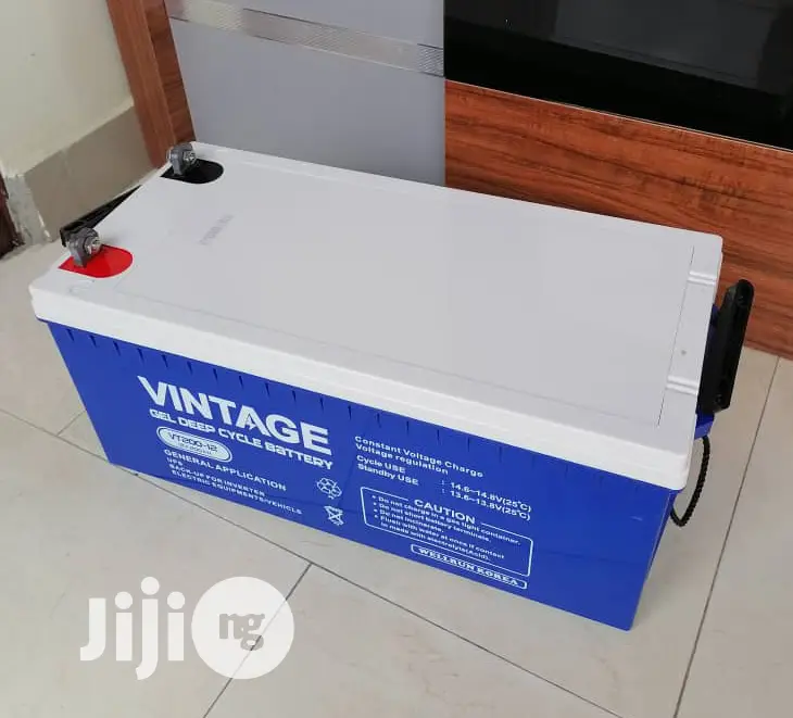 Vintage Gel Battery 12v200ah 63kg With One Year Warranty