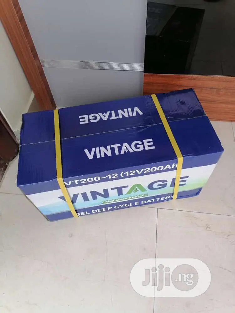 Vintage Gel Battery 12v200ah 63kg With One Year Warranty