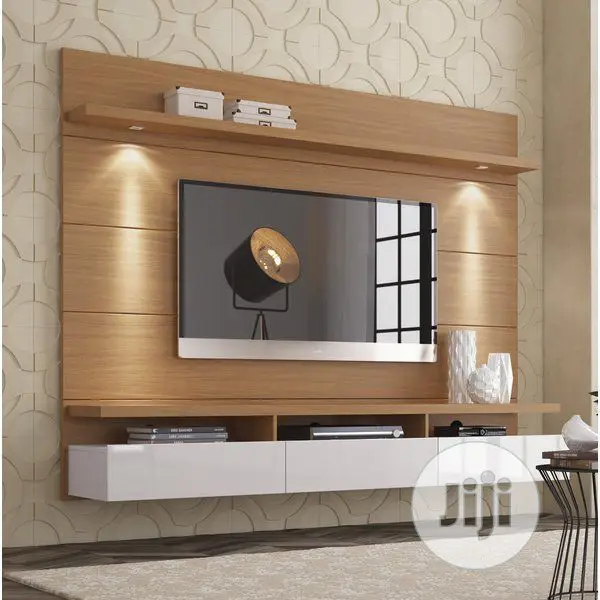 Wall TV Stand With LED Lights