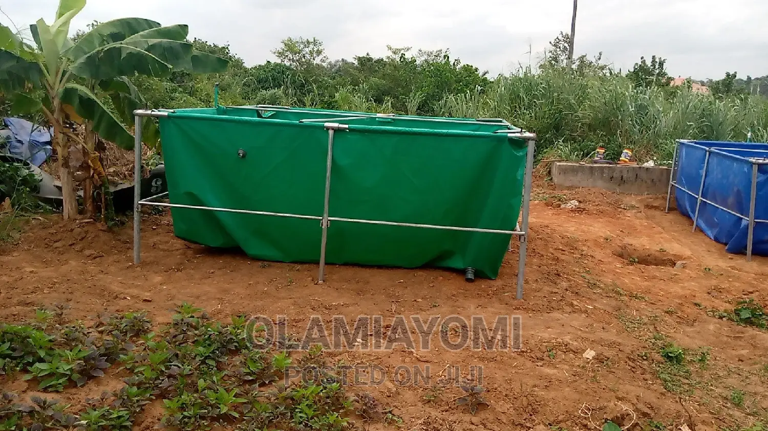 Mobile Movable Tarpaulin Fish Pond With Cover